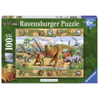 Ravensburger puzzle (slagalice) - Dinosaurusi sa imenima