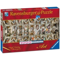 Ravensburger puzzle (slagalice)- Sikstinska kapela panorama