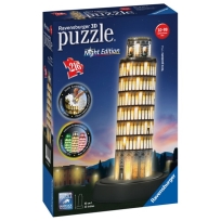 Ravensburger 3D puzzle (slagalice) -  Toranj u Pizi nocno izdanje