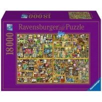 Ravensburger puzzle (slagalice)- Colin Thompson , Polica za knjige