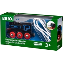 Brio - Punjiva lokomotiva sa mini USB kablom