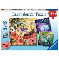 Ravensburger puzzle (slagalice) - Jednorog, zmaj I vila