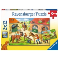 Ravensburger puzzle (slagalice) - Odmor na ergeli