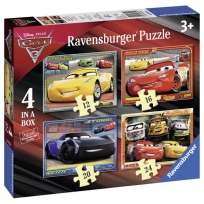 Ravensburger puzzle (slagalice) - Cars, 4 u 1