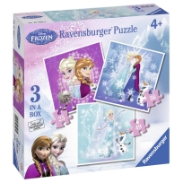 Ravensburger puzzle (slagalice) - Frozen, 3 u 1