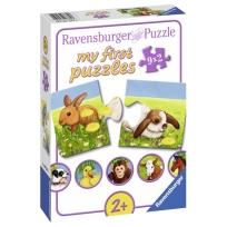 Ravensburger puzzle (slagalice) - Moje prve puzzle,9 u 1, slatke zivotinje
