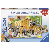 Ravensburger puzzle (slagalice) - Djubretarci na radnom zadatku