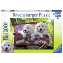 Ravensburger puzzle (slagalice) - Psi spremni za putovanje