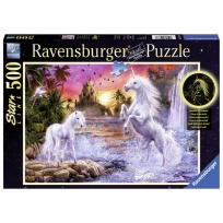 Ravensburger puzzle (slagalice)- Jednorog na reci