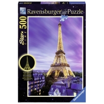 Ravensburger puzzle (slagalice)- Ajfelova kula nocu