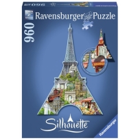 Ravensburger puzzle (slagalice)- Ajfelova kula silueta