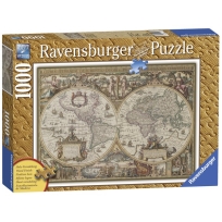 Ravensburger puzzle (slagalice)- Anticka karta sveta 1000