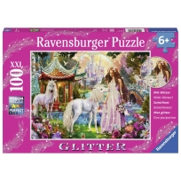 Ravensburger puzzle (slagalice) - Magična šuma puzzle sa glit