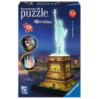 Ravensburger 3D puzzle (slagalice) - Statua Slobode nocno izdanje