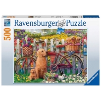 Ravensburger puzzle (slagalice) - Slatki psi u dvoristu