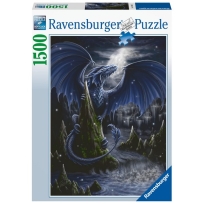 Ravensburger puzzle (slagalice) - Crno-plavi zmaj