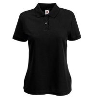 Lady-Fit Polo Black S